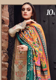 KP539-WINTER 3PC Dhannak Embroidered suit with Printed Shawll