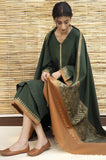 KP531-3PC Dhanak suit with Embroidered Shawll