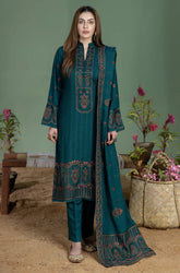Mohagni - Winter 3PC Dhanak Embroidered Suit - kp3316