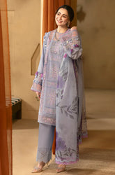 Faiza Saqlain - 3PC Lawn Chickenkari Embroidered Suit KP1063