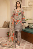 KP700-3PC Lawn Digital Printed Shirt With & Digital Printed Bamber Chiffon Dupatta