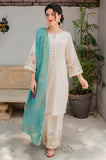 KP908-WINTER 3PC Unstitched Dhannak Embroidered suit with Printed Shawll