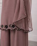 Bunaai - Winter-3PC Shamooz Silk Embroidered Suit - kp1282