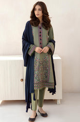 Jazmin - khaddar 3pc Embroidered Winter Suit - kp550