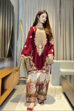 Ethnic - 2PC Silk Embroidered Shirt and Trouser - KP1283