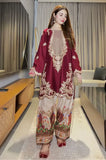 Ethnic - 2PC Silk Embroidered Shirt and Trouser - KP1283