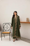 Agha Noor - Winter 3PC Dhanak Embroidered Suit - kp3340