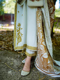izel - Winter 3PC Dhanak Embroidered Suit - kp33105