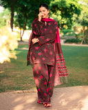 Baroque - Winter 3PC Karandi Digital Print Dress - KP33148