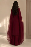 Bunaai - Winter-3PC Shamooz Silk Embroidered Suit - kp1314