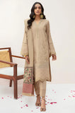 KP574-WINTER 3PC Dhannak Embroidered suit with Printed Shawll