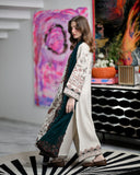 ZAIB - Winter 3PC Dhanak Embroidered Suit - kp1273