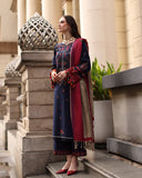 Charizma - Winter 3PC Dhanak Embroidered Suit - kp1281