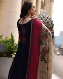 Charizma - Winter 3PC Dhanak Embroidered Suit - kp1281