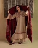 Ziva - Winter 3PC Dhanak Embroidered Suit - KP1300