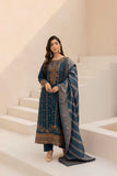 Mohagni - Winter 3PC Dhanak Embroidered Suit - kp3341