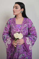 Baroque - Winter 3PC Karandi Digital Print Dress - KP33149