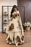 Kashaf - 3 piece Lawn frock style Printed suit -KP1233