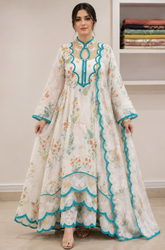 Kashaf - 2 piece Lawn frock style Printed suit -KP1242