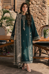 Izel - Winter 3PC Dhanak Embroidered Suit - kp1298