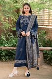 Izel - Winter 3PC Dhanak Embroidered Suit - kp1322