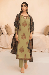 Mohagni - Winter 3PC Dhanak Embroidered Suit - kp3360