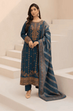 Mohagni - Winter 3PC Dhanak Embroidered Suit - kp3341