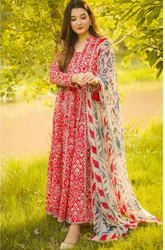 Aneelas - Summer 3PC Lawn Digital Print Dress - KP1159