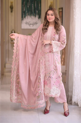 Aneelas - Summer 3PC Lawn Chikenkari Embroidered Shirt - KP1172