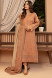 Bin ilyas - Winter 3PC Dhanak Embroidered Suit - kp3398