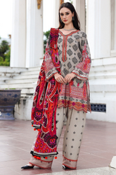 Charizma - Winter 3PC Karandi Digital Print Dress - KP33400