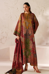 Baroque - Winter 3PC Karandi Digital Print Dress - KP33405
