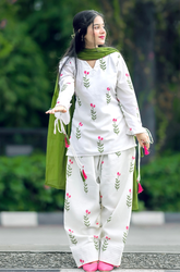 Kashaf - 3 piece Lawn frock style Printed suit -KP1253