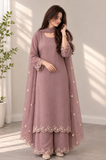Bunaai - Winter -3PC Silk Embroidered Suit - kp1313