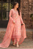 KP246-Bareeze -Embroided 3pc Lawn dress with embroidered chiffon dupatta
