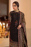 KP201-3 Piece Unstitched Heavy Embroidered Lawn Suit With Heavy Embroidered Organza Dupatta