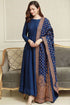 kp511-WINTER Linen Suit with Heavy Embroidered Linen Shawl