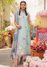 KP712-SUMMER MUSHQ 3PC EMBROIDERED LAWN SUIT WITH PRINTED SILK DUPATTA