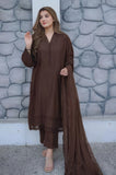 Aneelas - Winter 3PC Dhanak Embroidered Suit - kp1315