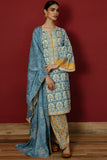 Summer 3PC Lawn Digital Print Dress - KP1193