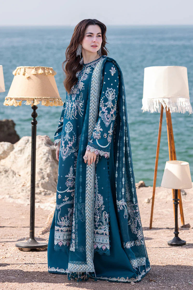 KP1035 - Qalamkar 3 Piece Chickenkari Embroidered Lawn Suit