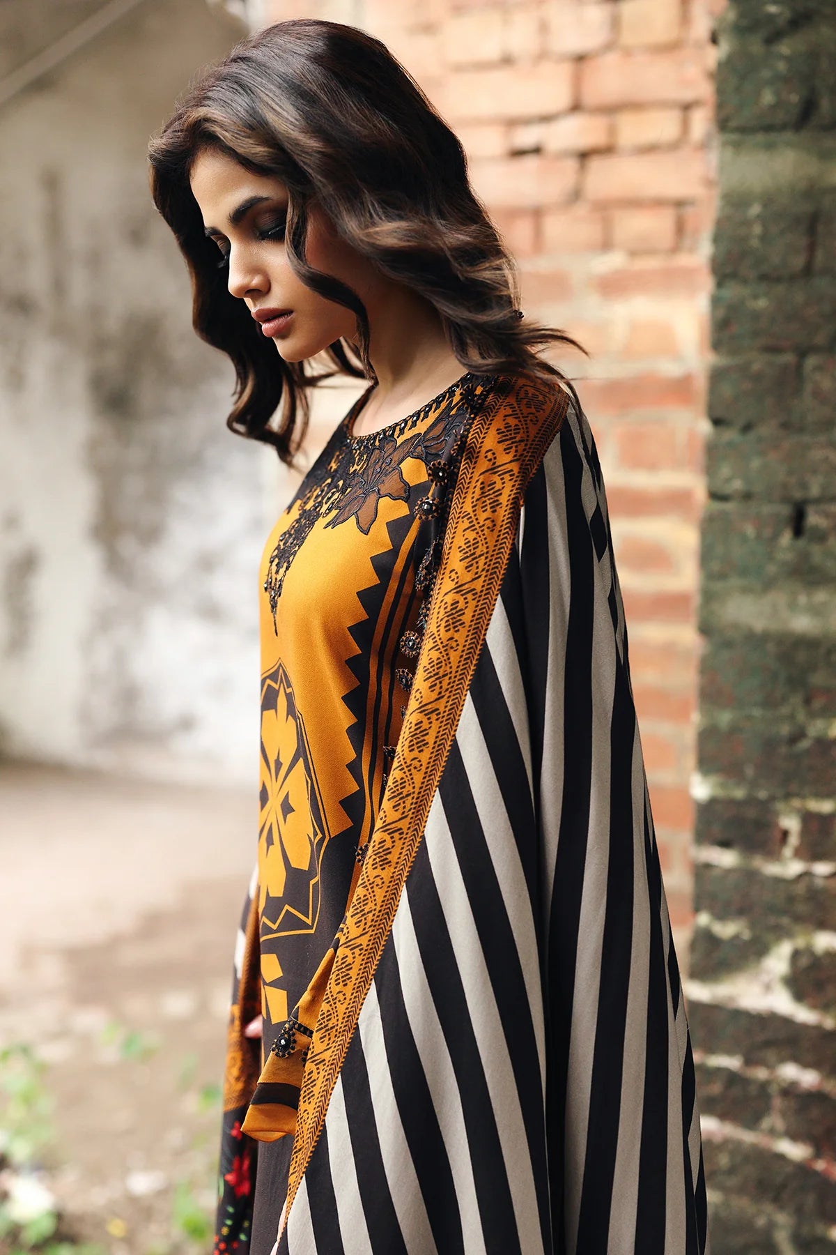 Charizma - Winter 3PC Karandi Digital Print Dress - KP33421