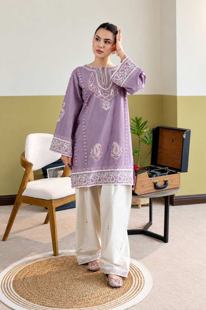 Urge_  Winter 2PC Dhanak Embroidered Suit - kp1274