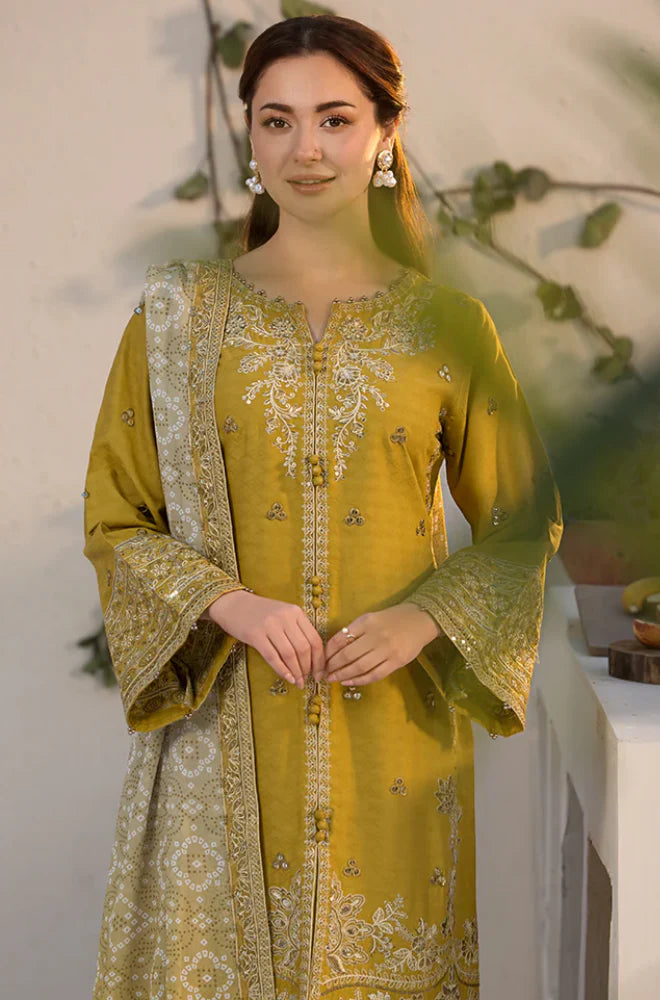 Laam 3PC Embroidered Suit - KP1072
