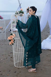 AZURE - 3PC Lawn Embroidered Shirt with Chiffon Embroidered Dupatta and Trouser -KP1238