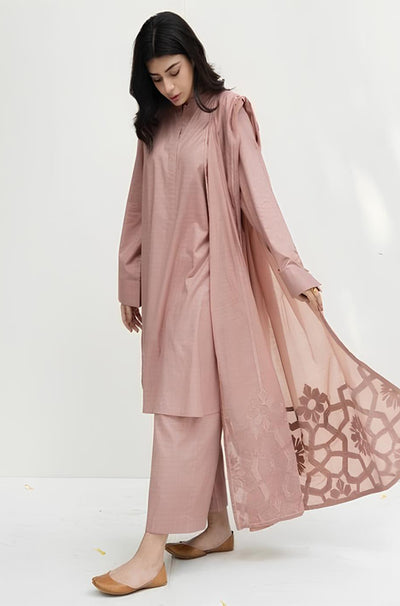 Dyot -SUMMER 3PC Lawn Shirt With Monar Embroidered Dupatta - KP753