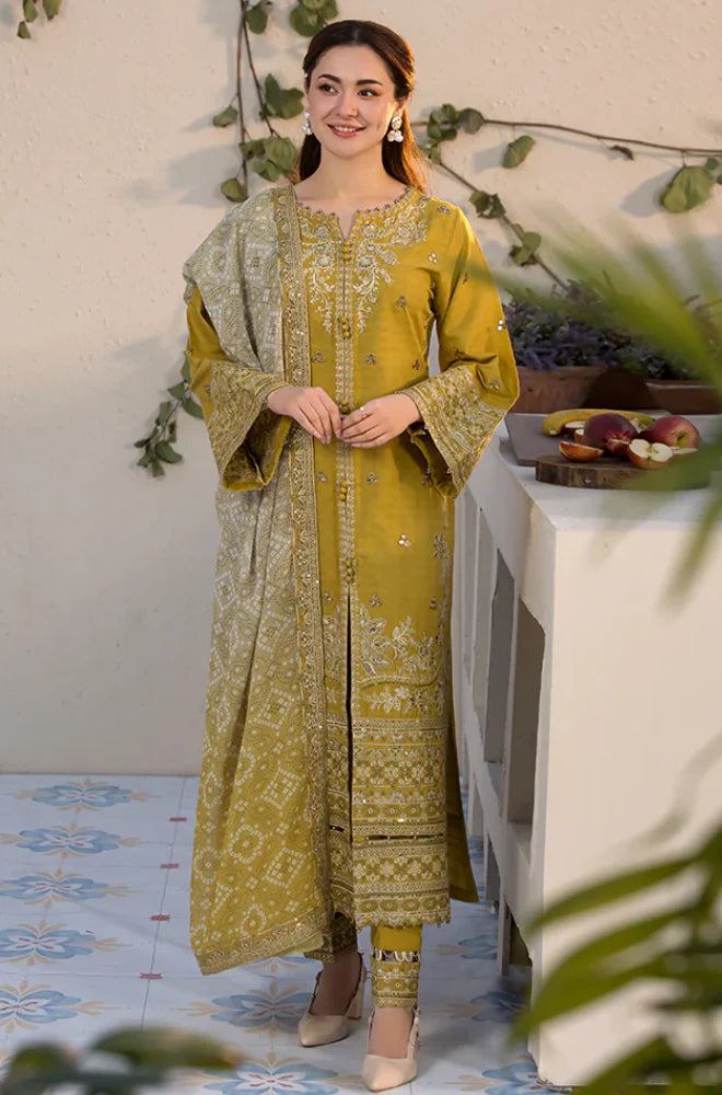 Laam 3PC Embroidered Suit - KP1072