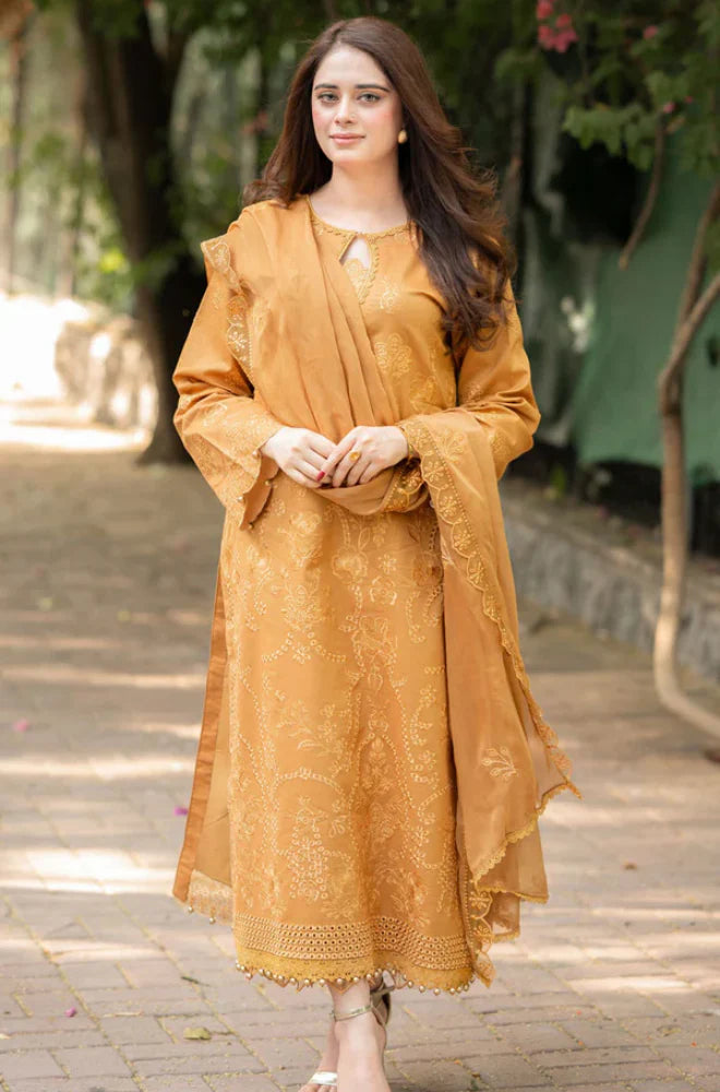 KP1061 - Bareeze 3PC Lawn Embroidered Suit