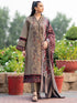 KP617-WINTER 3PC Dhannak Embroidered suit with Printed Shawll