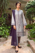 KP233-Jazmin - 3PC Lawn Embroidered Shirt with Bamber Chiffon Embroidered Dupatta and Lawn Trouser